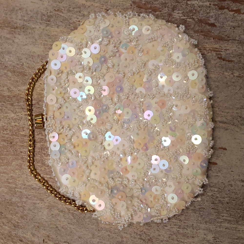 Vintage Sequin Pouch